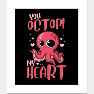 You Octopi My Heart Adorable Octopus Pun Posters and Art